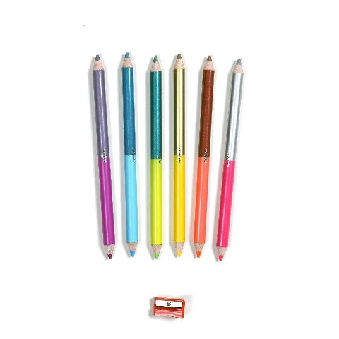 eeBoo Art - Dinosaur Double-Sided Jumbo Coloured Pencils