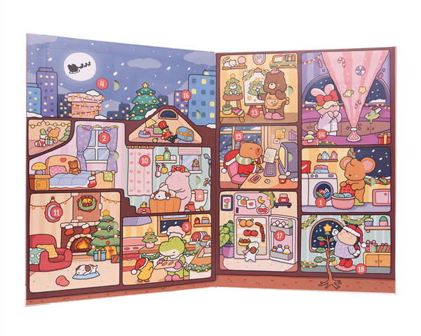 Cozy Spaces Colouring: Cozy Countdown Advent Calendar