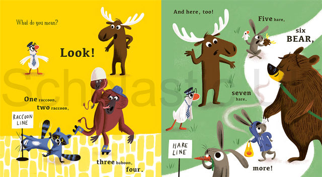 One Goose, Two Moose, Three Racoon, Four Baboon - Treasure Island Toys