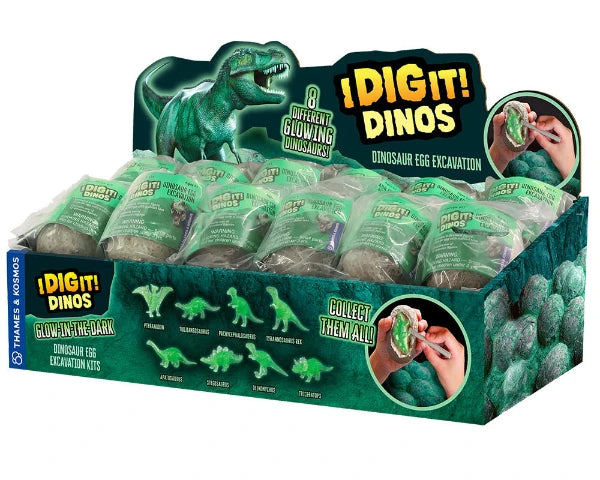 Thames & Kosmos I Dig It! Glow-in-the Dark Dino Eggs - Treasure Island Toys
