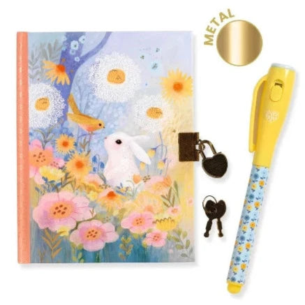 Djeco Secret Notebook with Magic Pen - Kendra Bunny - Treasure Island Toys