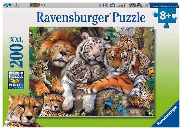 Ravensburger Puzzle 200 Piece, Big Cat Nap - Treasure Island Toys