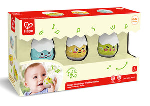 Hape Baby Happy Hatchlings Wobble Eggs - Treasure Island Toys