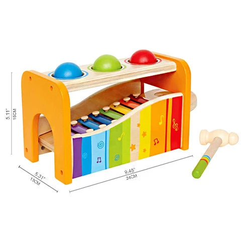 Hape Music Pound and Tap Bench - Treasure Island Toys