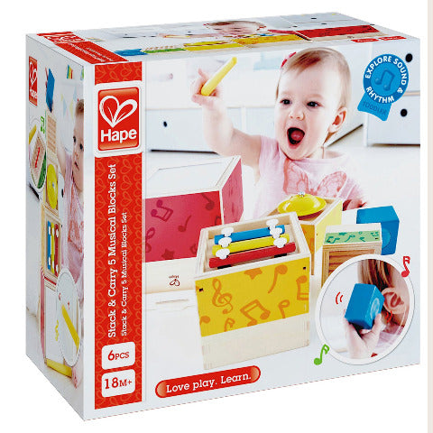 Hape Music Stacking Music Set - Treasure Island Toys