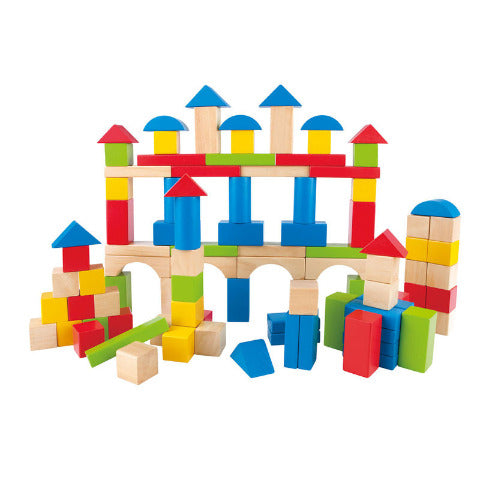 Hape Blocks Build Away Set 100 Piece Treasure Island Toys