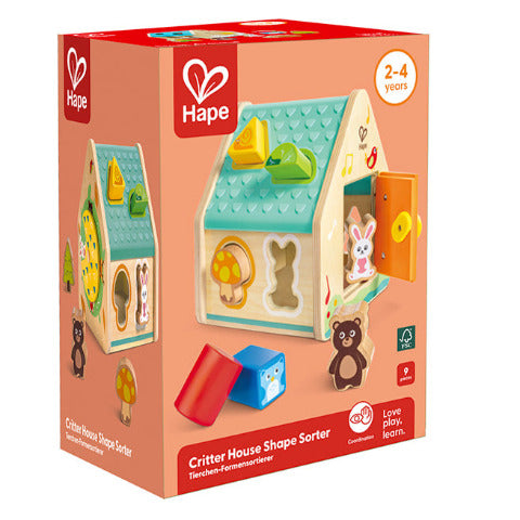 Hape Toddler Critter House Shape Sorter - Treasure Island Toys