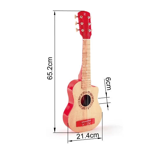 Hape Music Guitar, Red Flame - Treasure Island Toys