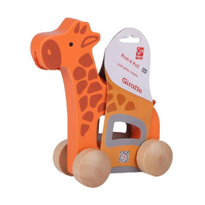 Hape Toddler Push & Pull Giraffe - Treasure Island Toys
