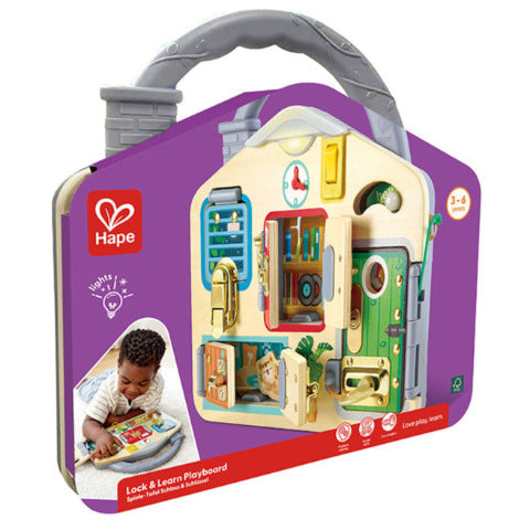 Hape Toddler Lock & Learn Playboard - Treasure Island Toys