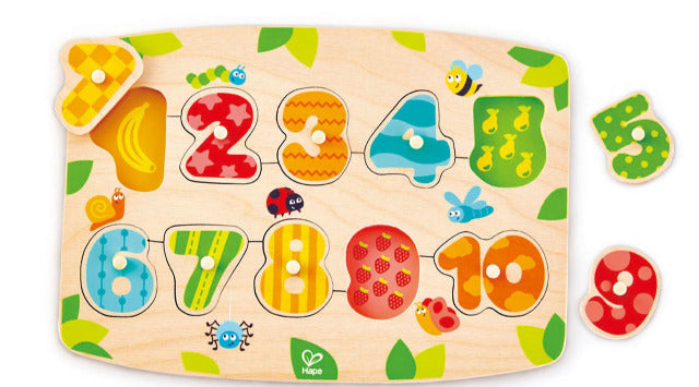 Hape Puzzle Peg Number - Treasure Island Toys