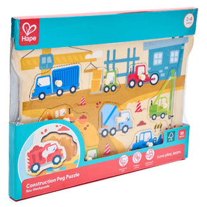Hape Puzzle Peg Construction - Treasure Island Toys