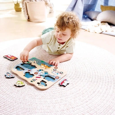 Hape Puzzle Peg Emergency - Treasure Island Toys