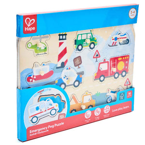 Hape Puzzle Peg Emergency - Treasure Island Toys