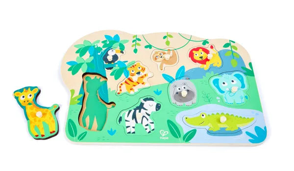 Hape Puzzle Peg Jungle - Treasure Island Toys