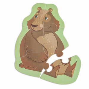 Hape Progressive Puzzle Woodland Friends - Treasure Island Toys