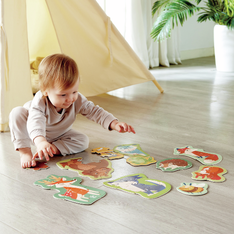Hape Progressive Puzzle Woodland Friends - Treasure Island Toys