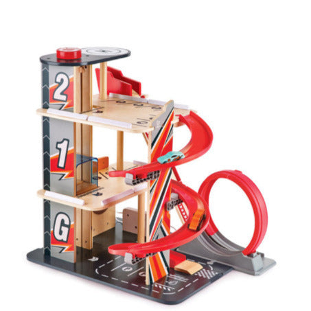 Hape Pretend Gearhead Stunt Garage - Treasure Island Toys
