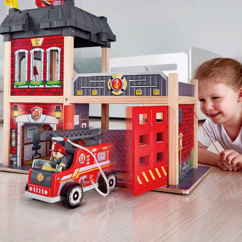 Hape Pretend Fire Station - Treasure Island Toys