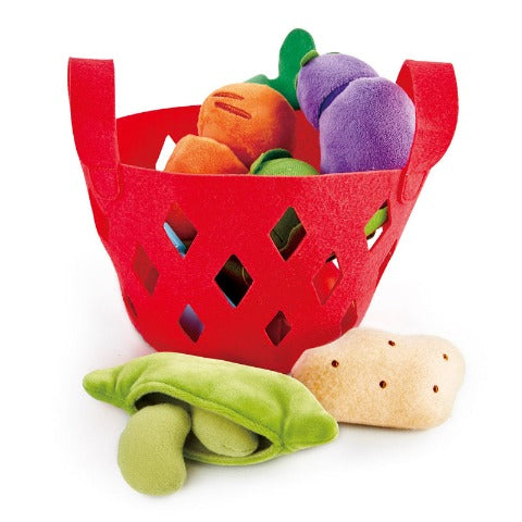 Hape Pretend Toddler Vegetable Basket - Treasure Island Toys