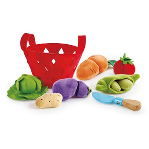 Hape Pretend Toddler Vegetable Basket - Treasure Island Toys