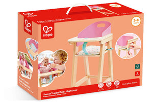 Hape Dolls Sweet Treats Highchair - Treasure Island Toys