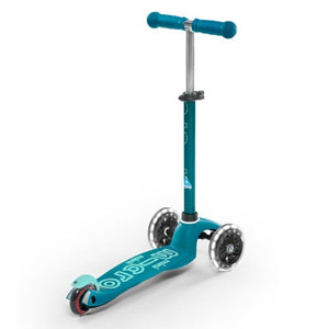 Micro Scooter Mini Deluxe Scooter - Aqua with LED Wheels - Treasure Island Toys