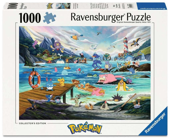 Ravensburger Puzzle 1000 Piece, Pokémon: Vaporean Temperate Marine - Treasure Island Toys