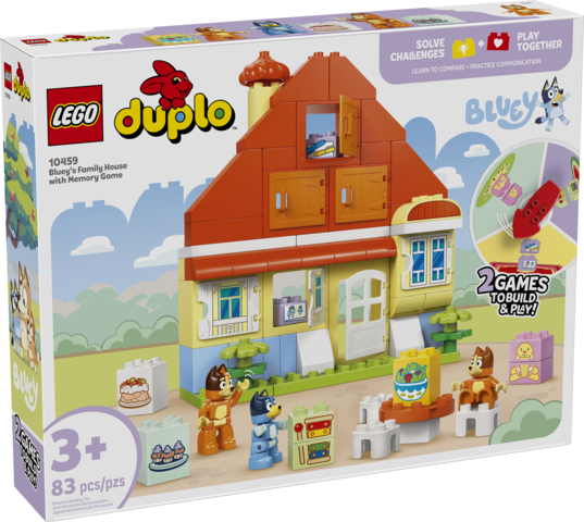 LEGO Duplo Bluey Bluey's Family House wtith Memory Game - Treasure Island Toys
