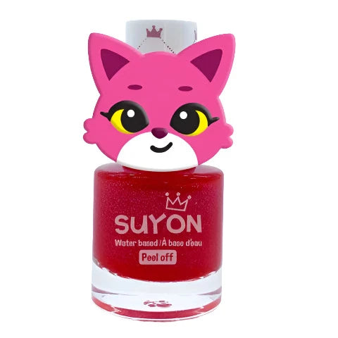 Suyon Deep Dark Red Peel-Off Nail Polish - Fox - Treasure Island Toys