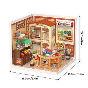 Rolife Super Creator Miniature House Furry Friends