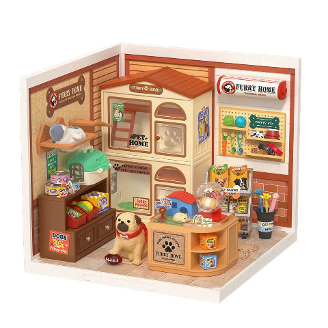 Rolife Super Creator Miniature House Furry Friends
