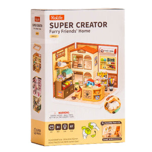 Rolife Super Creator Miniature House Furry Friends