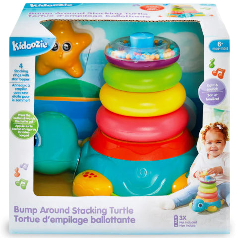 Kidoozie Bump Around Stacking Turtle - Treasure Island Toys