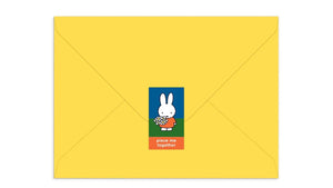 Galison Mudpuppy Puzzle Greeting Card - Miffy with Flowers