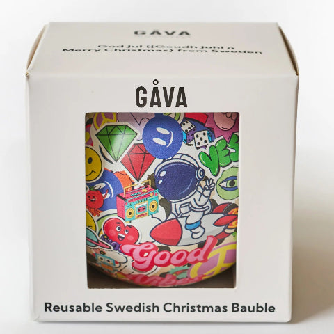 Gåva Christmas Baubles - Tomte with Swedish Pick & Mix - Treasure Island Toys