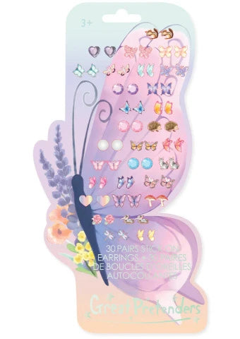 Great Pretenders Fashion - Butterfly Sticker Earrings - Treasure Island Toys