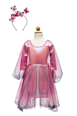 Great Pretenders Dress - Butterfly Twirl, Size 3-4 - Treasure Island Toys