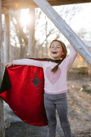 Great Pretenders Cape - Reversible Spider/Bat Flowing - Treasure Island Toys