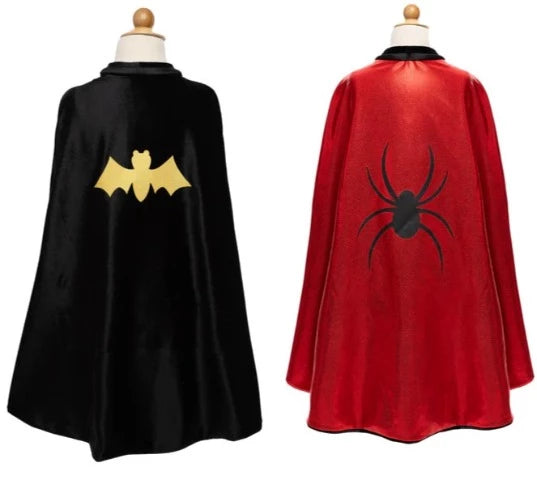 Great Pretenders Cape - Reversible Spider/Bat Flowing - Treasure Island Toys