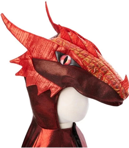 Great Pretenders Cape - Dragon Ruby Metallic, Size 5-6 - Treasure Island Toys