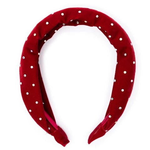 Great Pretenders Fashion - Holiday Sparkle Red Velvet Headband - Treasure Island Toys