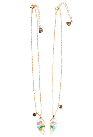Great Pretenders Fashion - Tear & Share Bodacious Besties Necklace