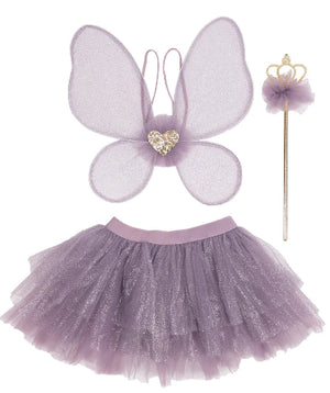 Great Pretenders Tutu - Royal Fairy Princess with Wings and Wand, Purple