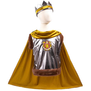 Great Pretenders Tunic - Sir Wolfheart with Cape and Crown, Size 5-6
