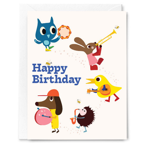 Happy Just Happy Greeting Card - Happy Birthday Band - Treasure Island Toys