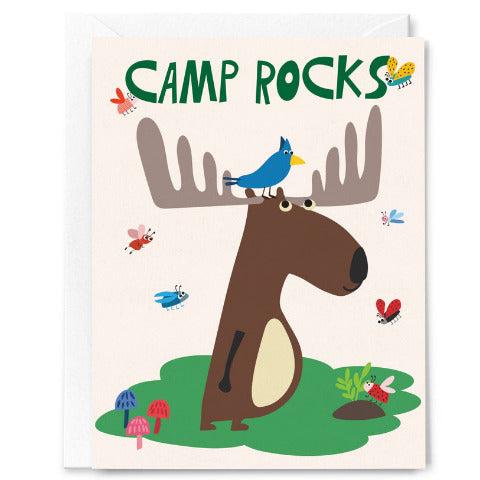 Happy Just Happy Greeting Card - Camp Rocks Moose - Treasure Island Toys