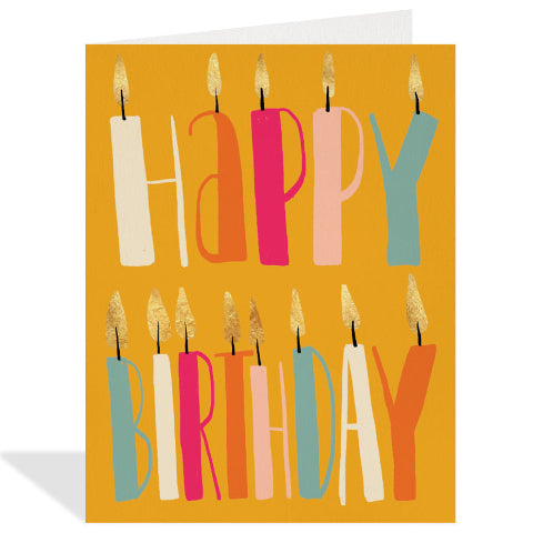 Greeting Card - Happy Birthday Candles