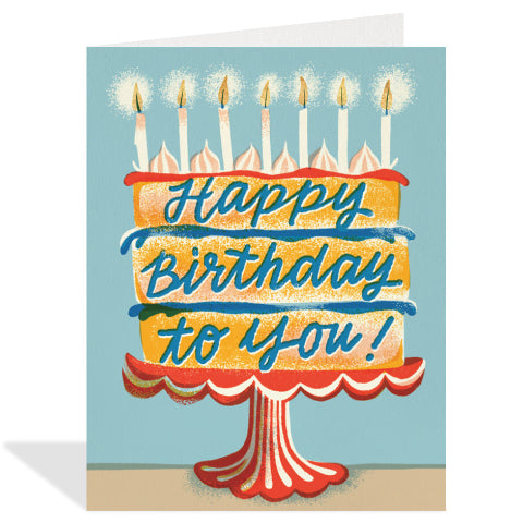 Halfpenny Postage Greeting Card - Happy Birthday to You