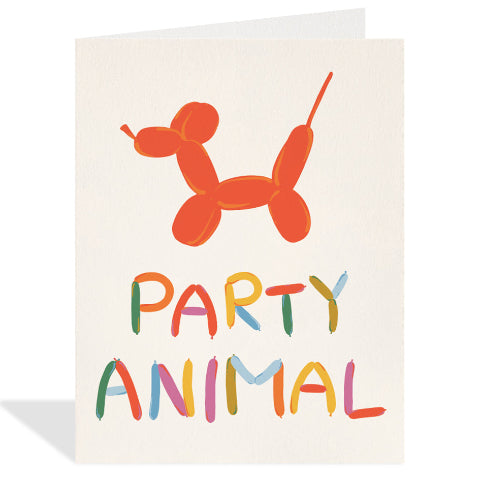 Halfpenny Postage Greeting Card - Party Animal